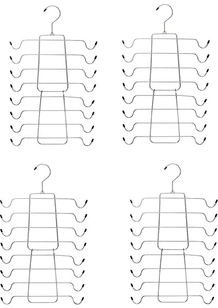 Xin Yue Zhang Tank Üstleri Askılar, Sutyen Askısı 4 Paket Metal Yerden Tasarruflu Askı Sütyen Tank Top Tutucu Dolap Organizatör (Yurt Dışından)