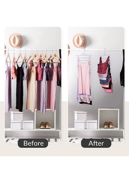 Xin Yue Zhang Tank Üstleri Askılar, Sutyen Askısı 4 Paket Metal Yerden Tasarruflu Askı Sütyen Tank Top Tutucu Dolap Organizatör (Yurt Dışından) fırsatları