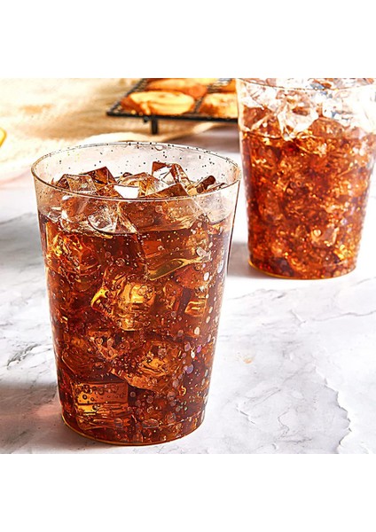Altın Parıltılı Plastik Şarap Bardakları, Şarap Kadehleri, Tumbler Bardaklar, Şeffaf Bardaklar Kokteyl Martini Için Yeniden Kullanılabilir Içme Partisi (Yurt Dışından) fiyatları
