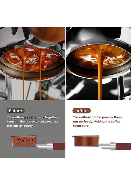 Xin Yue Zhang Espresso Kahve Karıştırıcı, Espresso Dağıtımı Için Profesyonel Kahve Aracı, 51MM Filtreli, Saplı Iğne Dağıtıcı (Yurt Dışından)