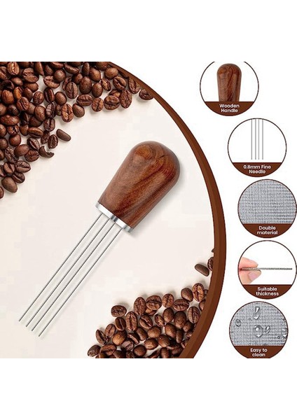 Xin Yue Zhang Espresso Kahve Karıştırıcı, Espresso Dağıtımı Için Profesyonel Kahve Aracı, 51MM Filtreli, Saplı Iğne Dağıtıcı (Yurt Dışından)