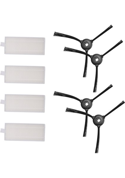 Xin Yue Zhang M520/M501 Yedek Parçalar Için, Yıkanabilir 4 Hepa Filtreler + 4 Yan Fırçalar Robot Elektrikli Süpürgeler Için Aksesuar Seti (Yurt Dışından) indirimleri