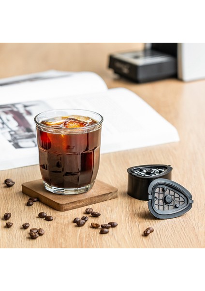 Nestle St 9662.62 Için 2-In-1 Kahve Kapsül Pod Doldurulabilir Filtre Pod Yedek Kahve Kapsül Çay Kaşık Fırça ile (Yurt Dışından)