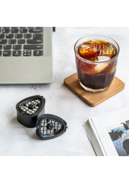 Nestle St 9662.62 Için 2-In-1 Kahve Kapsül Pod Doldurulabilir Filtre Pod Yedek Kahve Kapsül Çay Kaşık Fırça ile (Yurt Dışından)