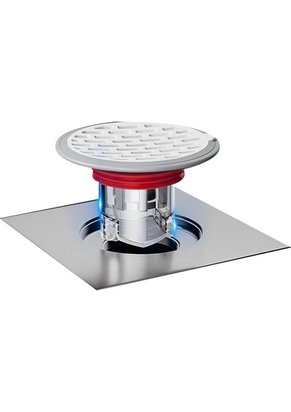 Duş Yer Sifonu Geri Akış Önleyici-Tek Yönlü Vana, Kanalizasyon Koku Önleyici Kapak (Montaj: 32-75MM/ 1,26-2,95 In) (Yurt Dışından)
