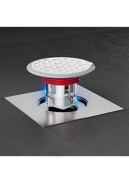 Duş Yer Sifonu Geri Akış Önleyici-Tek Yönlü Vana, Kanalizasyon Koku Önleyici Kapak (Montaj: 32-75MM/ 1,26-2,95 In) (Yurt Dışından)