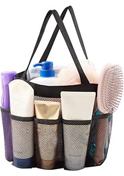 Xin Yue Zhang 2 Adet Örgü Duş Standı Taşınabilir Duş Çantası Üniversite Yurdu, Banyo, Spor Salonu ve Seyahat Için Uygun, Siyah (Yurt Dışından) fiyatları