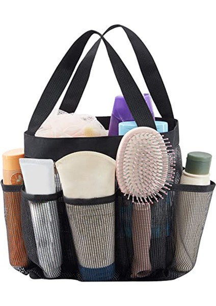 Xin Yue Zhang 2 Adet Örgü Duş Standı Taşınabilir Duş Çantası Üniversite Yurdu, Banyo, Spor Salonu ve Seyahat Için Uygun, Siyah (Yurt Dışından) indirimleri