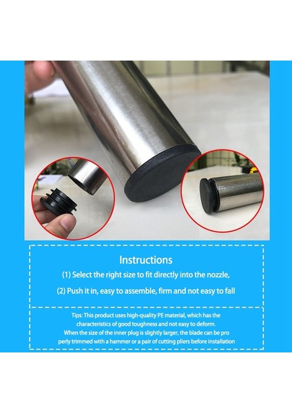Xin Yue Zhang 24 Paket Sandalye Masa Ayakları Fiş 22MM Çap Yuvarlak Plastik Kapak Konu Zemini ve Darbeleri Korumak Için Takılı Tüp (Yurt Dışından)