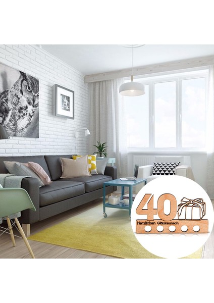 Xin Yue Zhang 40. Doğum Günü Para Hediyesi Ahşap (Yurt Dışından)