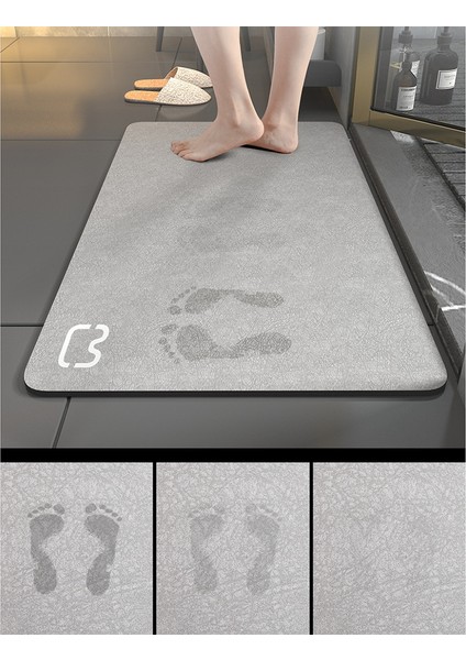 Xin Yue Zhang Banyo Paspas Süper Emici Çabuk Kuruyan Banyo Olmayan Halı Modern Basit Olmayan Paspaslar Ev Diatomit Mat Kahve A (Yurt Dışından) modelleri