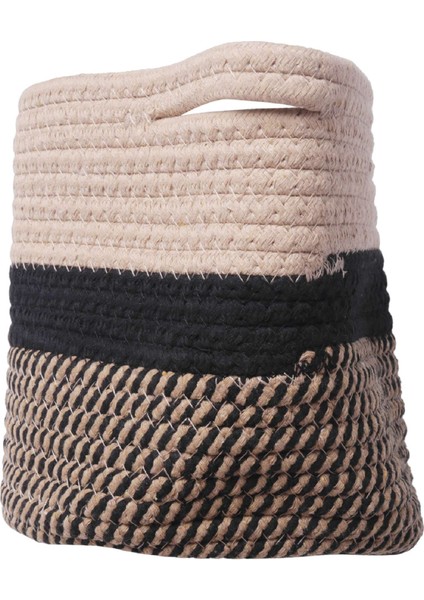 Xin Yue Zhang Organizatör Sepeti Ekici Sepet Pamuk Halat Dokuma Saksı Pamuk Çeşitli Eşyalar Saklama Kutusu Ev Dekor Pamuk Halat Sepeti (Yurt Dışından)