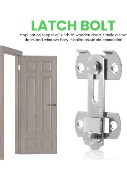 Ξ Ny Ue Zhang 20X50X70MM Paslanmaz Çelik Kapı Kapı Cıvatası Mandalı Slayt Kilit Donanımı (Yurt Dışından) modelleri