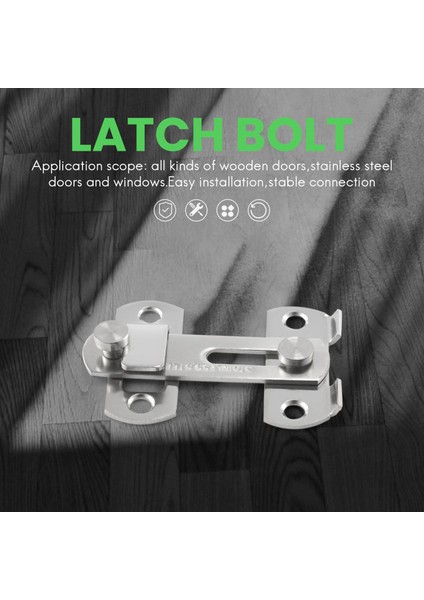 Ξ Ny Ue Zhang 20X50X70MM Paslanmaz Çelik Kapı Kapı Cıvatası Mandalı Slayt Kilit Donanımı (Yurt Dışından) fırsatları