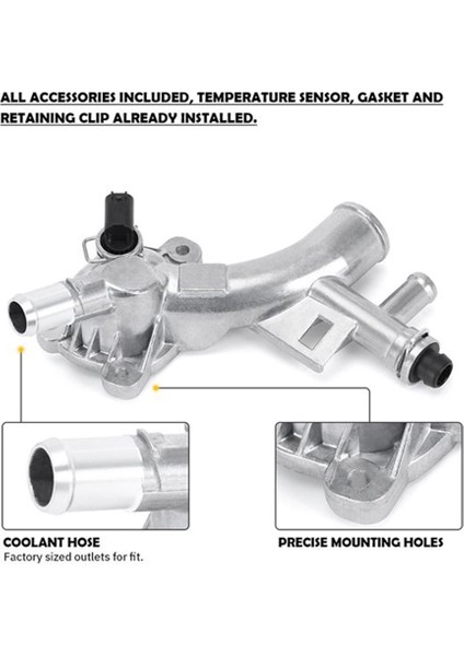 Xin Yue Zhang Cruze, Sonic ve 1.4l Için Motor Soğutma Sıvısı Muhafazası Su Çıkışı Alüminyum Hortumlu - 25193922, 13251447 (Yurt Dışından) modelleri
