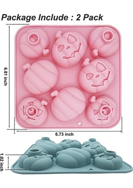 Xin Yue Zhang Cadılar Bayramı 3 Boyutlu Balkabağı Kek Kalıbı Pişirme Fondan Epoksi Silikon Kalıp Cadılar Bayramı Partisi Sahne (Yurt Dışından) fiyatları