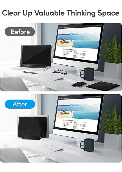 Xin Yue Zhang Dikey Dizüstü Bilgisayar Sehpası Bilgisayar, Tablet, Telefon Için 3 Yuva - Tüm Dizüstü Bilgisayar Modellerine Uygun (17,3 Inçe Kadar), Gümüş (Yurt Dışından) indirimleri