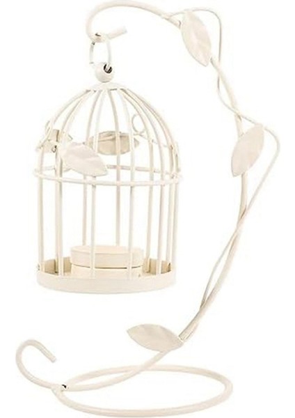 Metal Mumluk Oymak Kuş Kafesi Vintage Asılı Şamdan Fener Ev Düğün Centerpiece Dekorasyon A (Yurt Dışından)