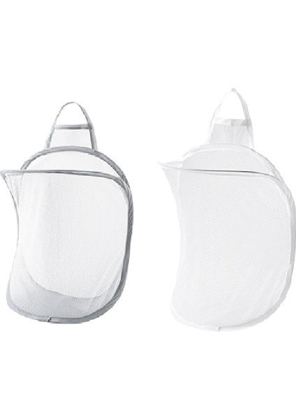 Katlanabilir Depolama Çamaşır Sepeti Organizatör Kirli Giysiler Örgü Çanta Duvara Monte Banyo Giysileri Asılı Sepetler Kova (Yurt Dışından)