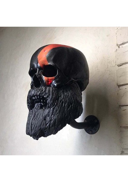 Xin Yue Zhang Kafatası Kafa Kask Tutucu Motosiklet Sakal Kask Tutucu Için Temel Motosiklet Kask Duvar Dekor Için El Sanatları Standı (Yurt Dışından) modelleri