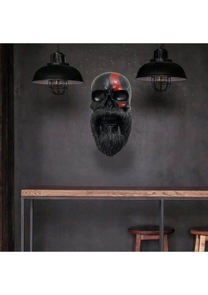 Xin Yue Zhang Kafatası Kafa Kask Tutucu Motosiklet Sakal Kask Tutucu Için Temel Motosiklet Kask Duvar Dekor Için El Sanatları Standı (Yurt Dışından) indirimleri