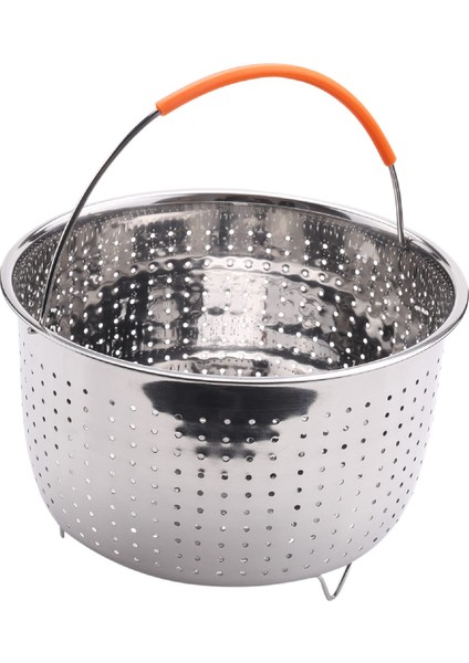 Xin Yue Zhang Küçük Boy Paslanmaz Çelik Buharda Pişirme Sepeti Haşlanmaya Dayanıklı Buharda Kafes Çok Fonksiyonlu Meyve Temizleme Sepeti (Yurt Dışından)