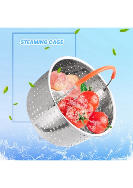 Xin Yue Zhang Küçük Boy Paslanmaz Çelik Buharda Pişirme Sepeti Haşlanmaya Dayanıklı Buharda Kafes Çok Fonksiyonlu Meyve Temizleme Sepeti (Yurt Dışından) fiyatları