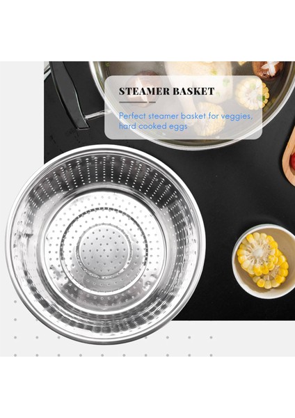 Xin Yue Zhang Küçük Boy Paslanmaz Çelik Buharda Pişirme Sepeti Haşlanmaya Dayanıklı Buharda Kafes Çok Fonksiyonlu Meyve Temizleme Sepeti (Yurt Dışından) fırsatları