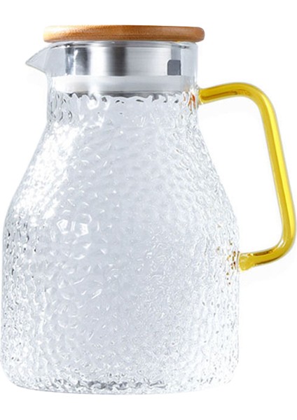 Xin Yue Zhang Su Sürahi Cam Su Potu 2000 ml Isıya Dayanıklı Su Sürahisi ve Cam Seti Kare Su Isıtıcısı Çay Ev Için Kaynatma (Yurt Dışından)