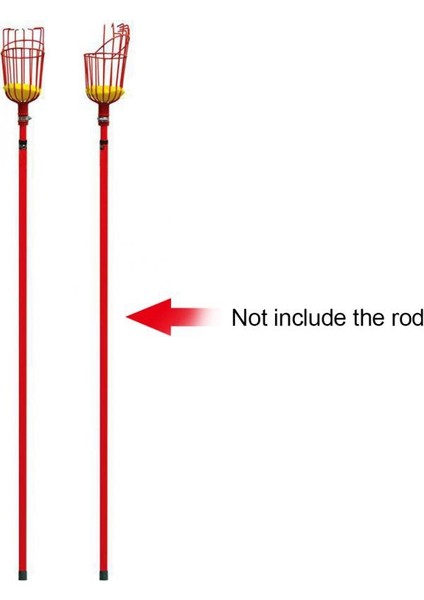Ξ Ny Ue Zhang Açık Derin Sepet Bahçe Aletleri Meyve Seçici Kafa Metal Meyve Toplama Araçları Meyve Yakalayıcı Hasat Toplama (Yurt Dışından)