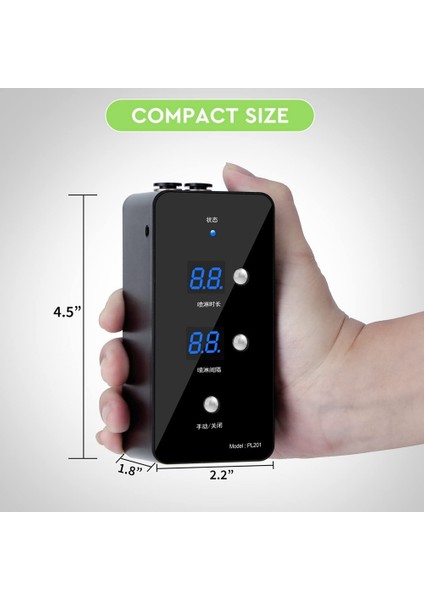 Xin Yue Zhang Sürüngen Nemlendirici, Sürüngen Teraryumları Için Sisleme Sistemi, Ayarlanabilir Püskürtme Nozullu Otomatik Sisleme Sistemi (Yurt Dışından) indirimleri