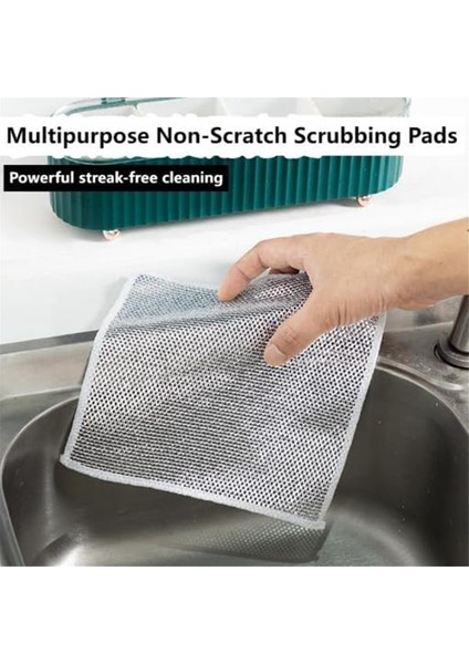 Çizilmez Bulaşık Bezi, Islak ve Kuru Kullanım, Bulaşıkları Fırçalar ve Temizler, Lavabolar, Tezgahlar, Sobalar, Kolay Durulama, Makinede Yıkanabilir 10 Adet (Yurt Dışından) modelleri