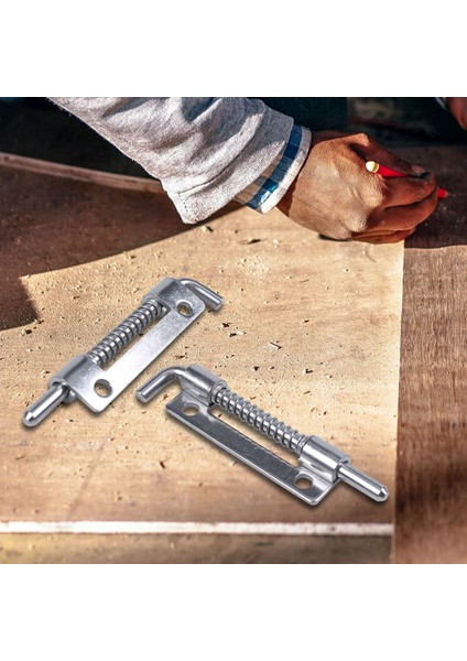 Xin Yue Zhang Donanım Yaylı Metal Güvenlik Namlu Cıvata Mandalı 3,5 "uzun Gümüş Ton (Yurt Dışından) indirimleri