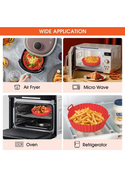 Xin Yue Zhang Silikon Hava Fritöz Gömlekleri, Hava Fritöz Silikon Tencere Sepeti, Yeniden Kullanılabilir Hava Fritöz Aksesuarları Pişirme Parşömen Kağıdı (Yurt Dışından) modelleri