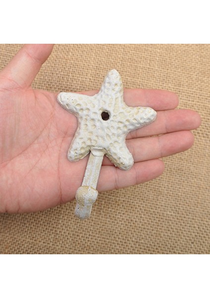 Xin Yue Zhang Denizyıldızı Dökme Demir Dekoratif Duvar Kancaları Mont Şapkalar Havlular Kancalar Plaj Okyanus Teması Şık Metal Kancalar (Yurt Dışından) indirimleri