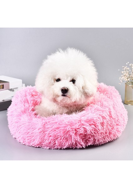Xin Yue Zhang 1 Adet Süper Yumuşak Pet Yatak Köpek Kulübesi Köpek Yuvarlak Kediler Kış Sıcak Uyku Tulumu Uzun Peluş Köpek Yastık (Yurt Dışından) modelleri