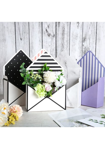 5 Adet Çiçek Zarf Kağıt Kutuları Çiçek Kağıt Ambalaj Mevcut Kraft El Işi Kağıdı Kutuları Düğün Doğum Günü Partisi Dekorasyon Için (Yurt Dışından)