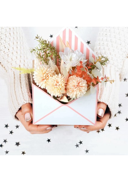 5 Adet Çiçek Zarf Kağıt Kutuları Çiçek Kağıt Ambalaj Mevcut Kraft El Işi Kağıdı Kutuları Düğün Doğum Günü Partisi Dekorasyon Için (Yurt Dışından) fiyatları