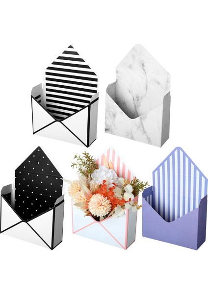 5 Adet Çiçek Zarf Kağıt Kutuları Çiçek Kağıt Ambalaj Mevcut Kraft El Işi Kağıdı Kutuları Düğün Doğum Günü Partisi Dekorasyon Için (Yurt Dışından) fırsatları