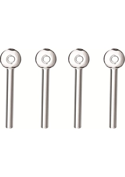 Xin Yue Zhang 4 Adet Manuel Kalın Cam Önleyicili Kandil (Şeffaf) (Yurt Dışından)