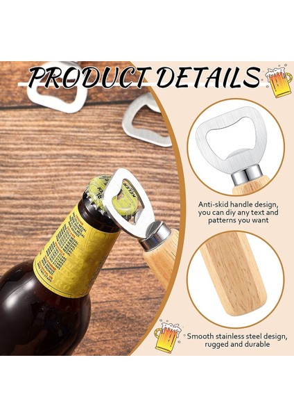 Xin Yue Zhang 20 Adet Paslanmaz Çelik Şişe Açacağı Barmen Ahşap Bira Açacağı Elma Şarabı Şarap Açacağı Şişe Açacağı Ahşap Saplı Dıy (Yurt Dışından) fiyatları