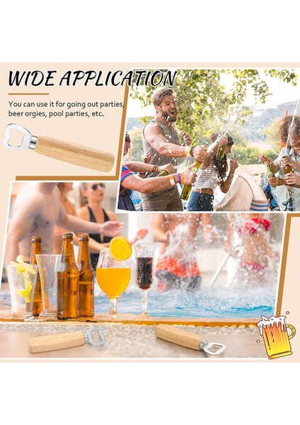 Xin Yue Zhang 20 Adet Paslanmaz Çelik Şişe Açacağı Barmen Ahşap Bira Açacağı Elma Şarabı Şarap Açacağı Şişe Açacağı Ahşap Saplı Dıy (Yurt Dışından) modelleri