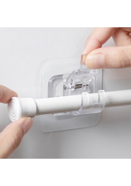 Xin Yue Zhang Kendinden Yapışkanlı Kanca Ücretsiz Delme Perde Çubuğu, Duş Perdesi Çubuk Kanca Ev Sabit Klip Kanca Rafı (Yurt Dışından) modelleri