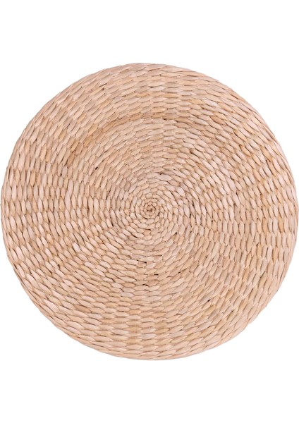 Xin Yue Zhang 40 cm Yastık Yuvarlak Saman Örgü El Yapımı Yastık Zemin Yoga Sandalye Koltuk Minderi (Yurt Dışından)