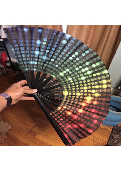 Xin Yue Zhang 33 cm Fan Halkası Fan Bambu Kemik Fan Promosyon Fan Katlanır Fan Katlanır Fan (Yurt Dışından)