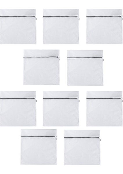 Xin Yue Zhang 10 Adet Büyük Boy Örgü Dayanıklı Çamaşır Torbaları Narin Çantaları Yıkamak Için Kurutma Çantaları Çamaşır Makinesi Çorap Çantaları 60 cm x 60 cm (Yurt Dışından)