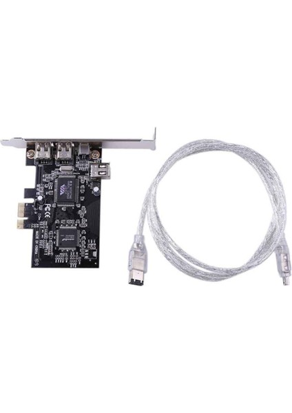 Pcıe 4 Bağlantı Noktası (3x 6pin+1x 4pin) Firewire 800 Ieee 1394 Adaptör Kartı Yüksek Hızlı 800MBPS Ücretsiz 6pin'den 4pin'e Kablo (Yurt Dışından)