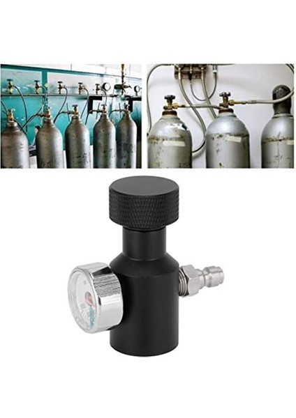 Xin Yue Zhang Co2 Tankı Dolum Istasyonu Şarj Adaptörü Regülatörü Aksesuarı Erkek Konnektör 0-3000PSI Bira Silindir Dolum Adaptörü (Yurt Dışından)