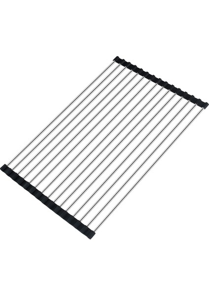 Xin Yue Zhang Mutfak Için Lavabo Kurutma Rafı Üzerinde Rulo Bulaşık Kurutma Rafı, Lavabo Altlığı Üzerinde Katlanır Bulaşıklık, Bulaşık, 37 x 30CM (Yurt Dışından)