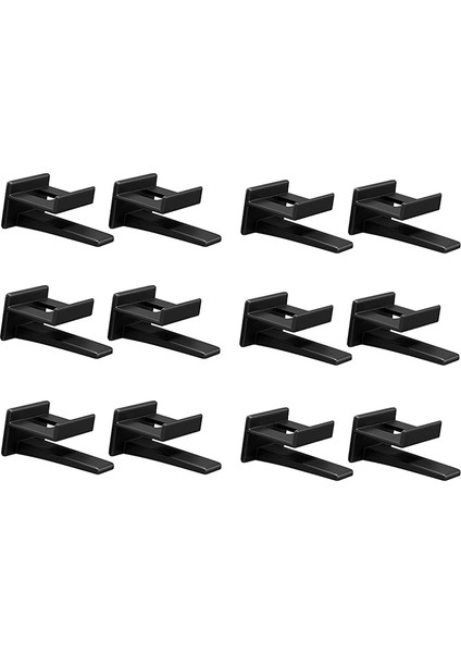 Xin Yue Zhang Duvar ve Kapı Için Yapışkanlı Şapka Askısı Teşhir Kancaları (12 Paket) Beyzbol Şapkası Tutacağı, Dolap ve Saklama Düzenleyici (Siyah) (Yurt Dışından)